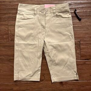 Chaps Girls Approved Schoolwear Khaki Shorts Size 8R